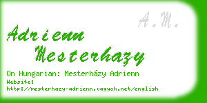 adrienn mesterhazy business card